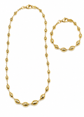 Conjunto de Oro pulsera y collar